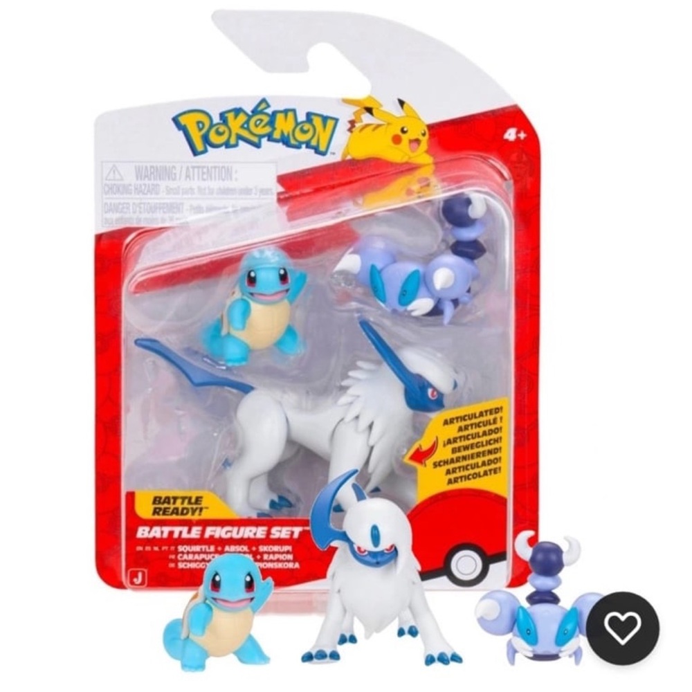 Pokemon Battle Ready! Squirtle Absol Skorupi‎ Battle Figure Set NEW